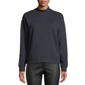 Derek Lam 10 Crosby Black Mock Neck Pullover Sweatshirt 10